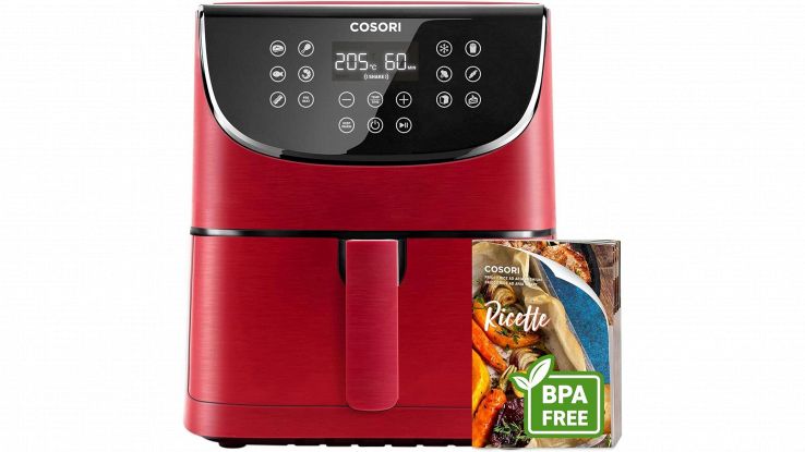 Amazon, scende sotto i 100€ la friggitrice ad aria digitale da 5,7L