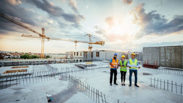 Cantiere edile in lavorazione