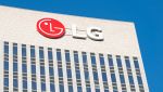 Il logo LG in un palazzo