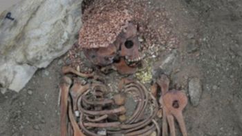 Scheletro di un giovane ragazzo