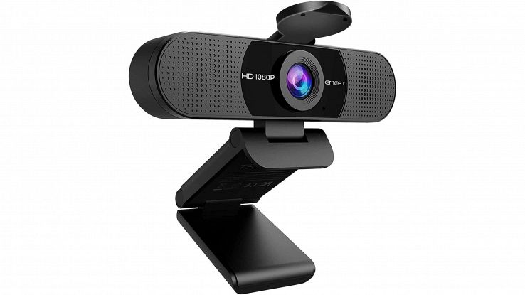 Amazon, super sconto del 52% sulla webcam FHD con doppio microfono