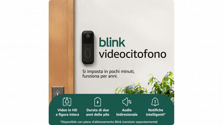Sconto sul videocitofono HD Blink, maxi promo per la sicurezza di casa