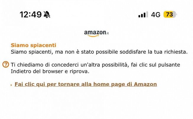 amazon down check-out problemi