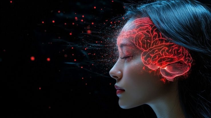 Donna con chip nel cervello