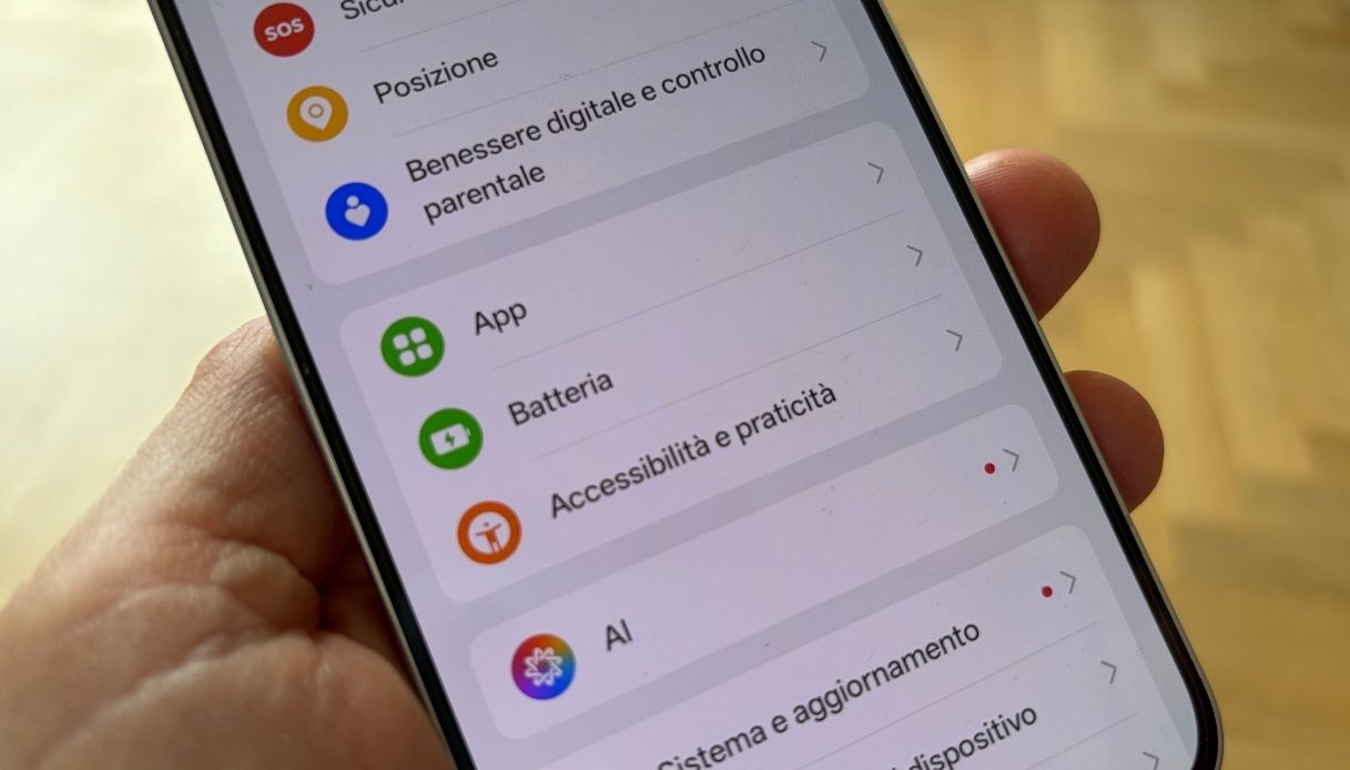 Le impostazioni di OPPO Reno15
