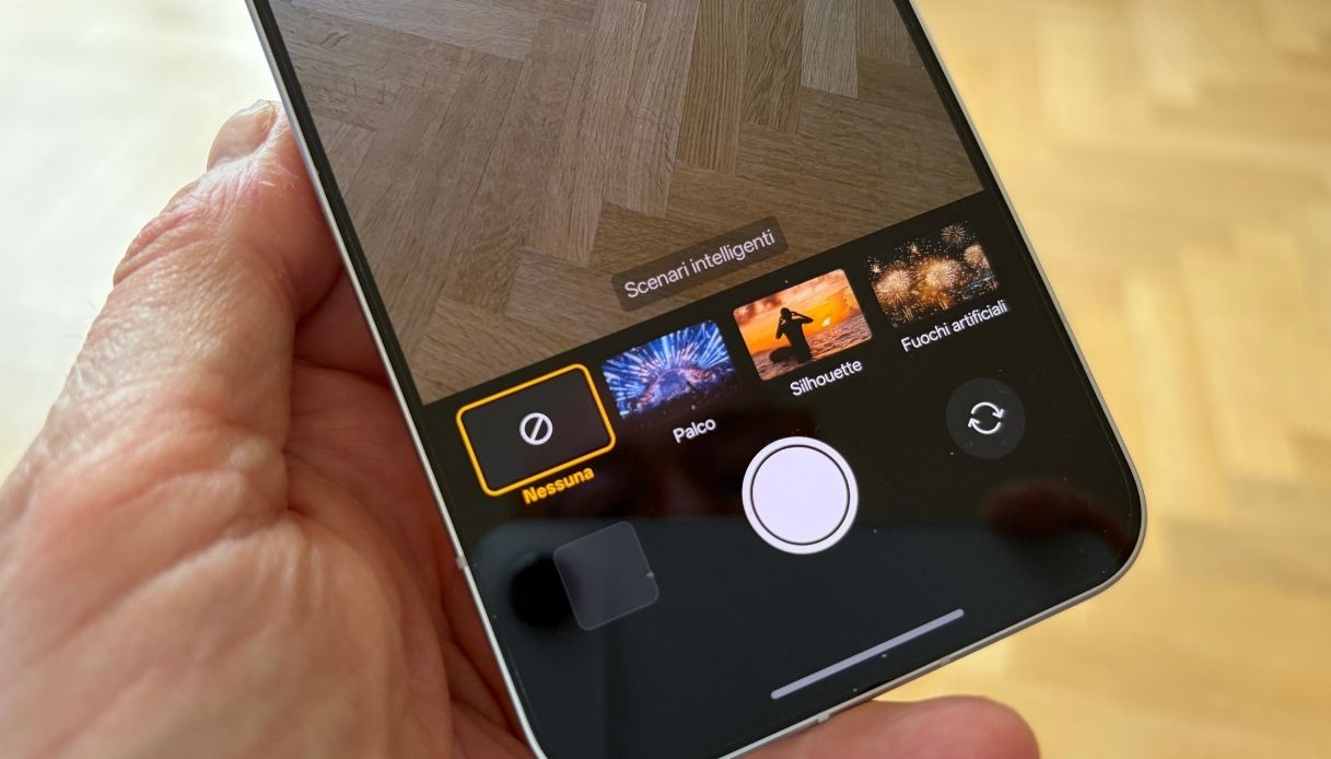 Il menù della fotocamera di OPPO Reno15