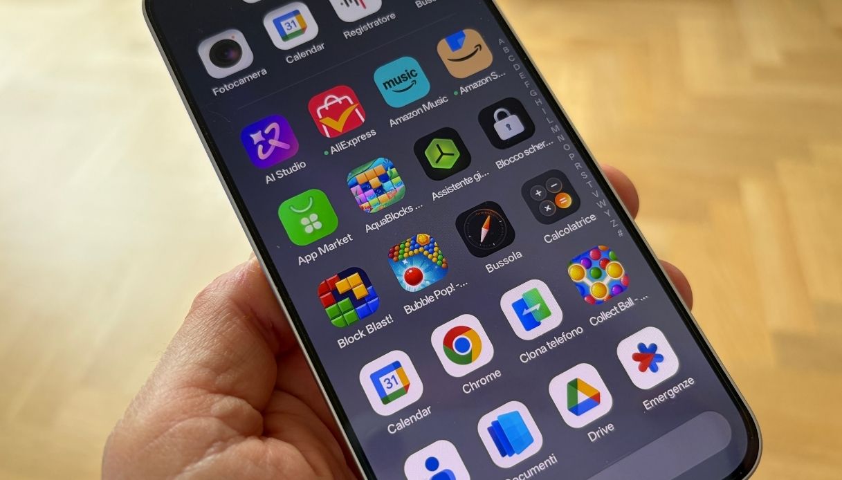 Un dettaglio del software di OPPO Reno15