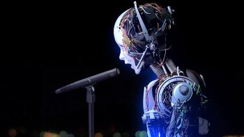 Un robot canta