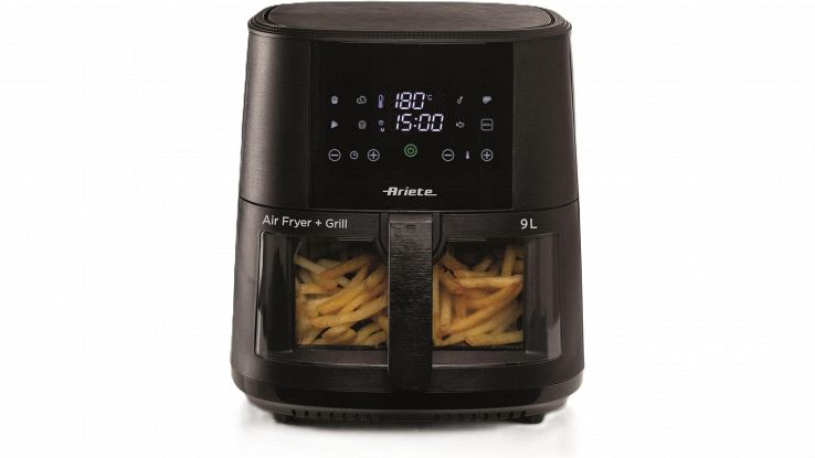 Ariete, crolla il prezzo sulla friggitrice ad aria 9L con 8 programmi
