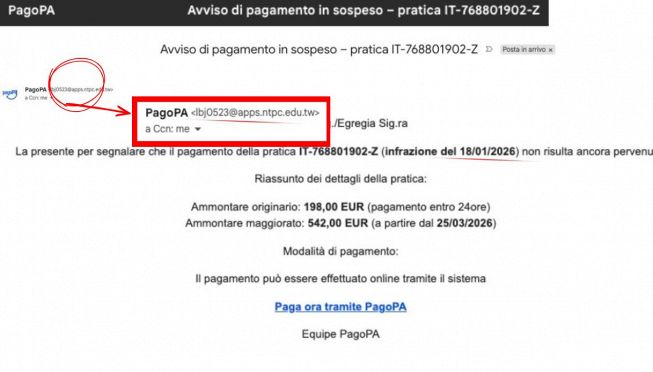 Mail fake, truffa PagoPa