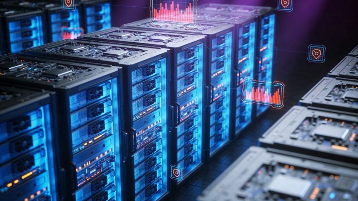 Server accesi in un data center