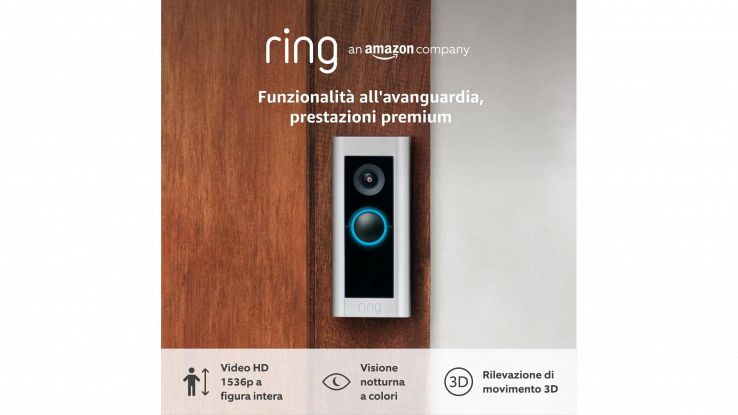 Ring Videocitofono Pro cablato su Amazon