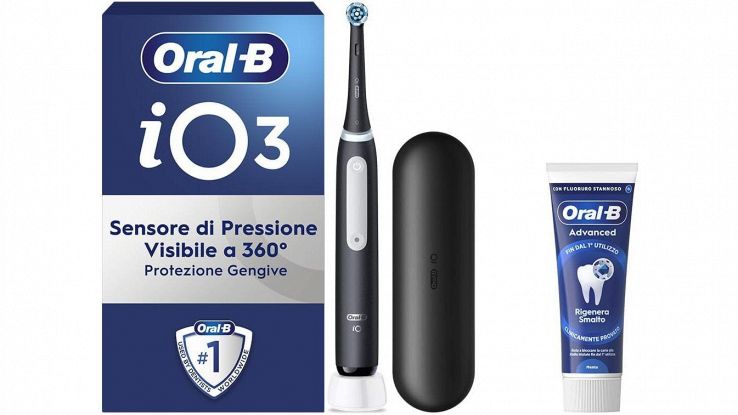 Spazzolino elettrico Oral-B iO 3N nero su Amazon