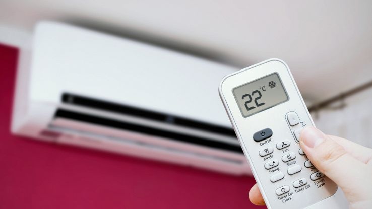 Condizionatore e telecomando con temperatura