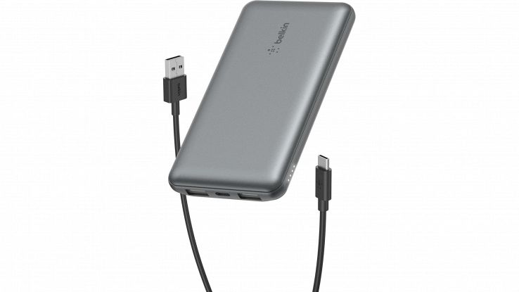 Batteria esterna Belkin 10000mAh grigio siderale su Amazon