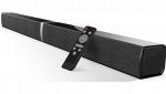 Bluetooth Soundbar per TV 2 in 1 staccabile nera