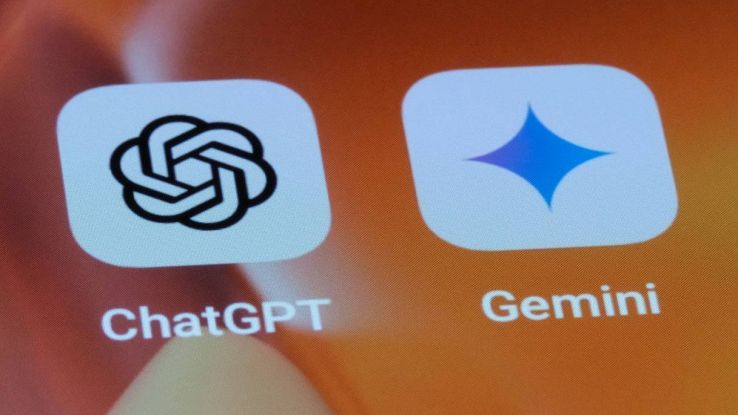 Le icone di ChatGPT e Gemini