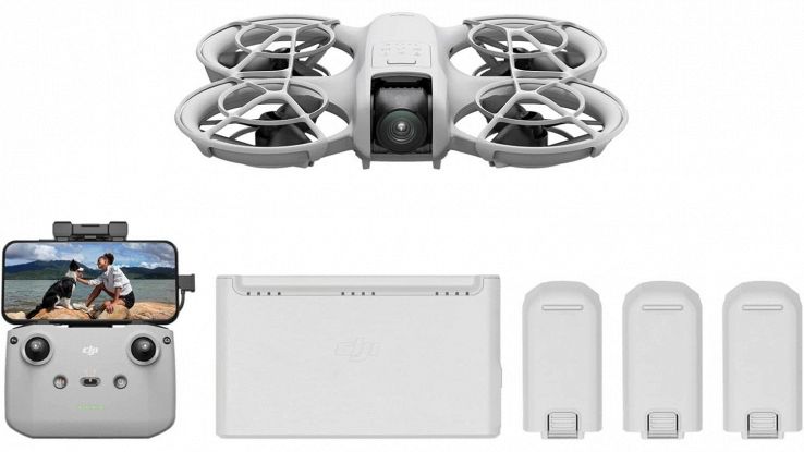 DJI Neo Combo Fly More mini drone 4K con tre batterie
