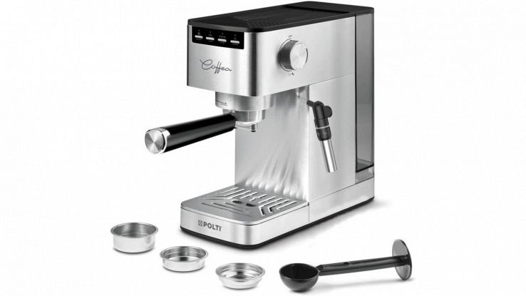 Macchina da caffè Polti Coffea P10S argento per espresso e cappuccino