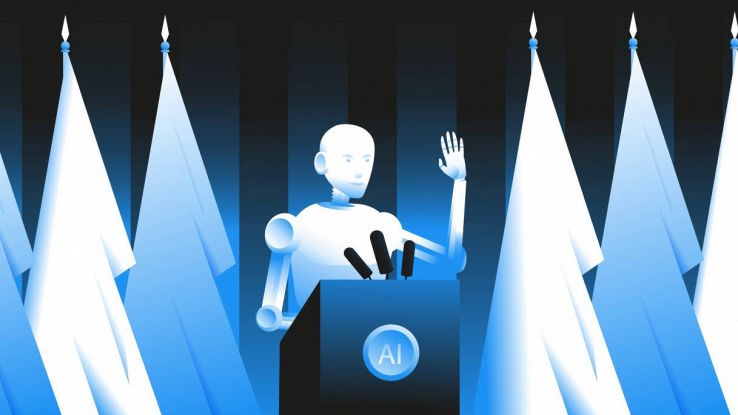 Un robot AI in politica