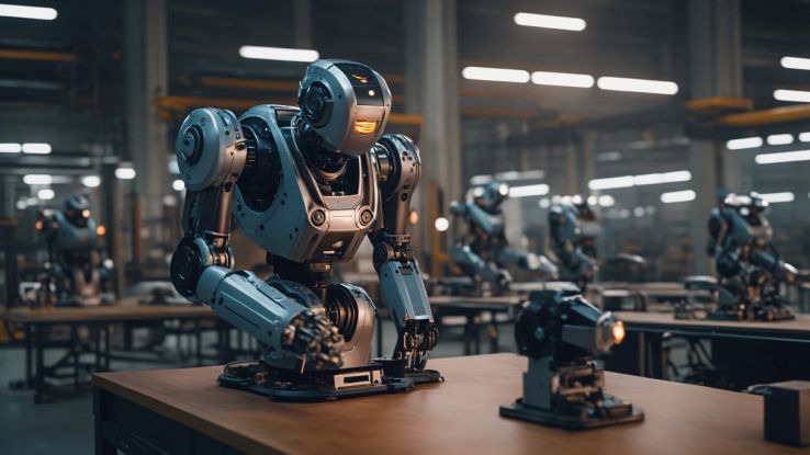 Robot umanoidi che lavorano