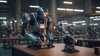 Robot umanoidi che lavorano