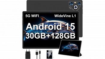 Tablet 30GB RAM 128GB ROM da 10 pollici nero