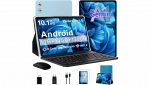 Tablet fezawio 10,1 Zoll Android 15 Gaming Tablet Gemini AI blu