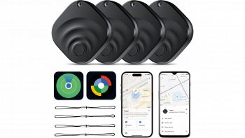 Tracker Bluetooth 2026 Air Tracker Tags nero pacchetto da 4 su Amazon