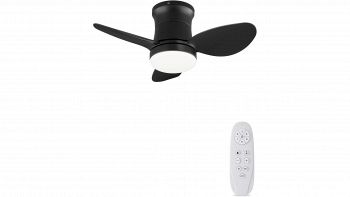 Ventilatore da soffitto AUTODAY bianco con luce LED integrata