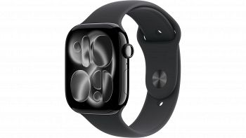 Apple Watch Series 11 GPS 46 mm Jet Black con cinturino sport nero