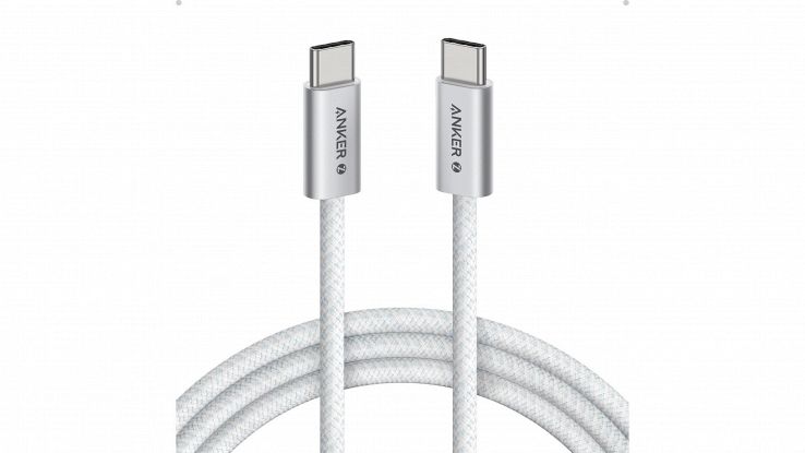 Anker Zolo Cavo da USB-C a USB-C bianco intrecciato da 1,8 metri