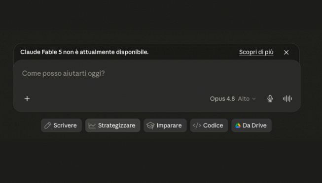 L'avviso del blocco