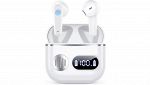 Cuffie Bluetooth Paekole in ear bianche con custodia