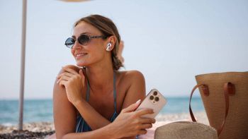 Auricolari in spiaggia