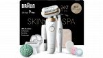 Epilatore Braun Silk-Épil 9 Flex Skinspa bianco e oro