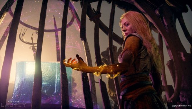 Un'immagine dal trailer di God of War: Laufey