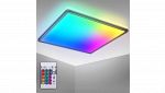 Pannello LED B.K.Licht RGB da soffitto nero 42x42 cm