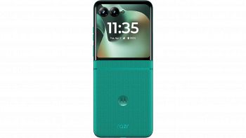 Smartphone pieghevole Motorola razr 70 Pantone Sporting Green