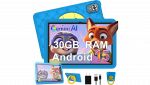 DMOAO Tablet Bambini 10 pollici blu con custodia antiurto