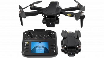 Toladrone Drone con Fotocamera pieghevole con telecomando LCD