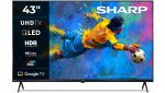 Smart TV Sharp 43HP5365E QLED 4K da 43 pollici nera