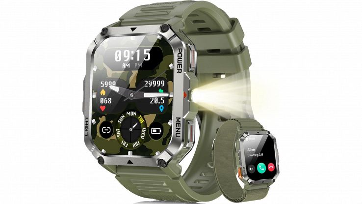 Blackview Smartwatch Uomo rugged con display 2,01 pollici
