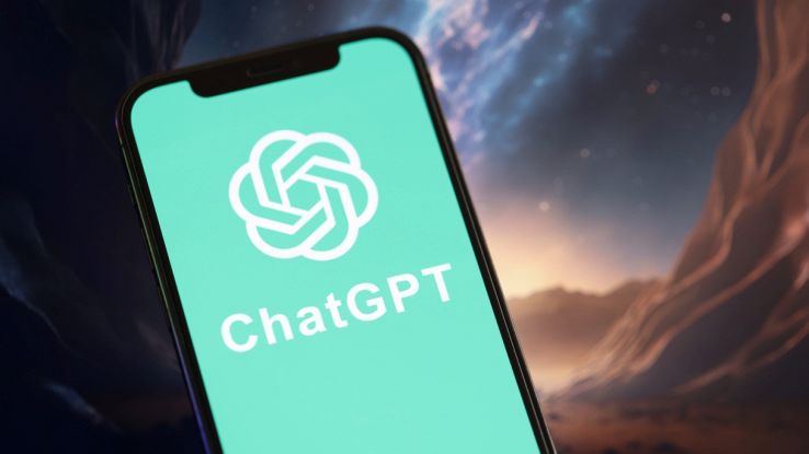 ChatGpt su sfondo verde su smartphone