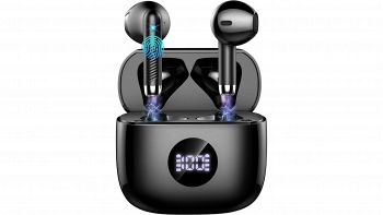 Cuffie Bluetooth zakotu 2026 con custodia e display LED