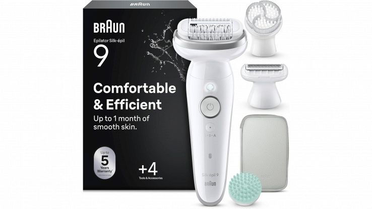 Epilatore Braun Silk Epil 9 SkinSpa con accessori esfolianti
