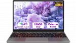 Notebook bvate PC Portatile 14 pollici grigio con schermo Full HD