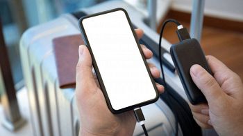 Una power bank in viaggio