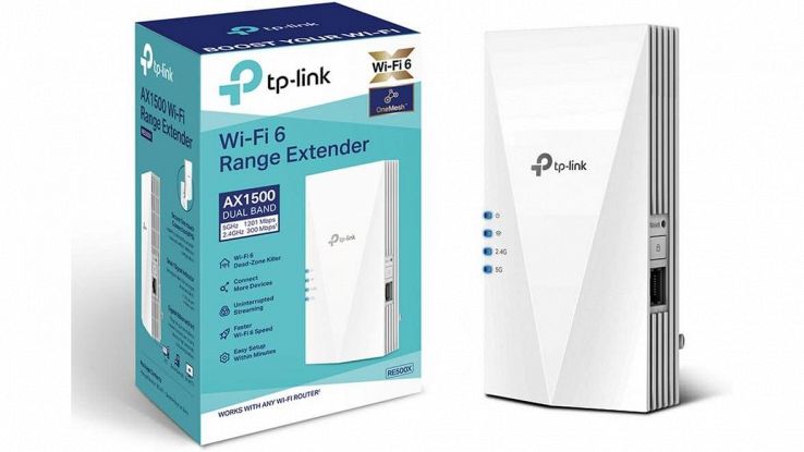 Ripetitore WiFi 6 TP-Link RE500X bianco