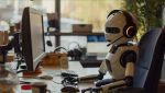 Un robot al lavoro